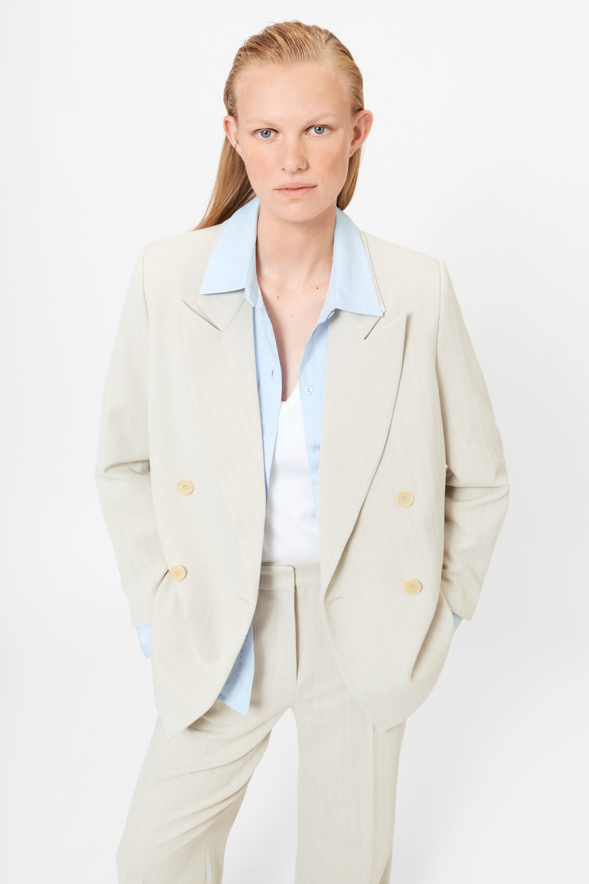 Lovechild 1979 Arizona Blazer BLAZERS 168 Beige Herringbone