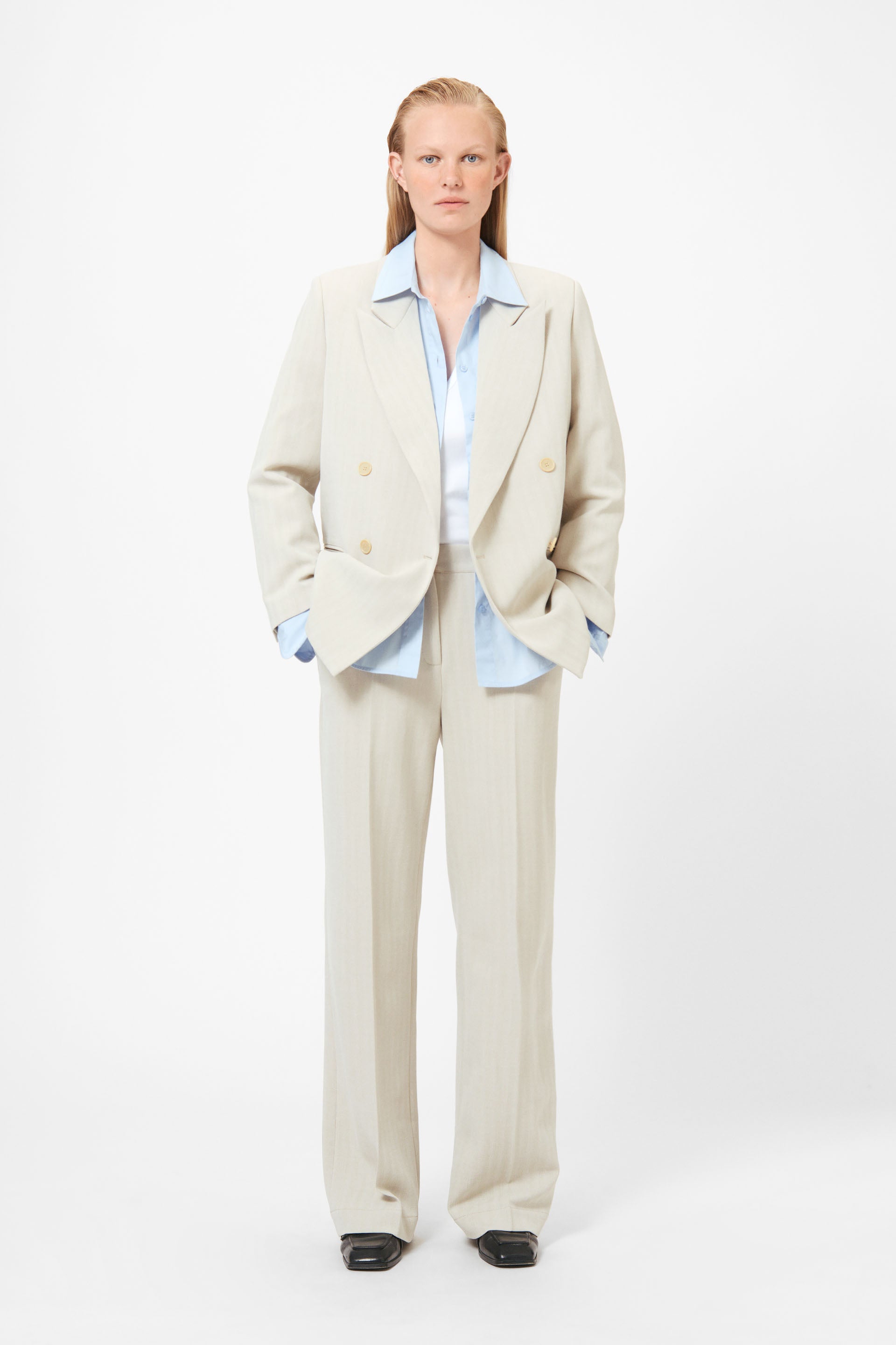 Lovechild 1979 Arizona Blazer BLAZERS 168 Beige Herringbone