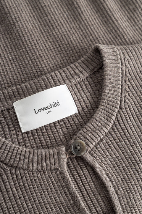 Lovechild 1979 Cari Cardigan Knitwear 029 Stone