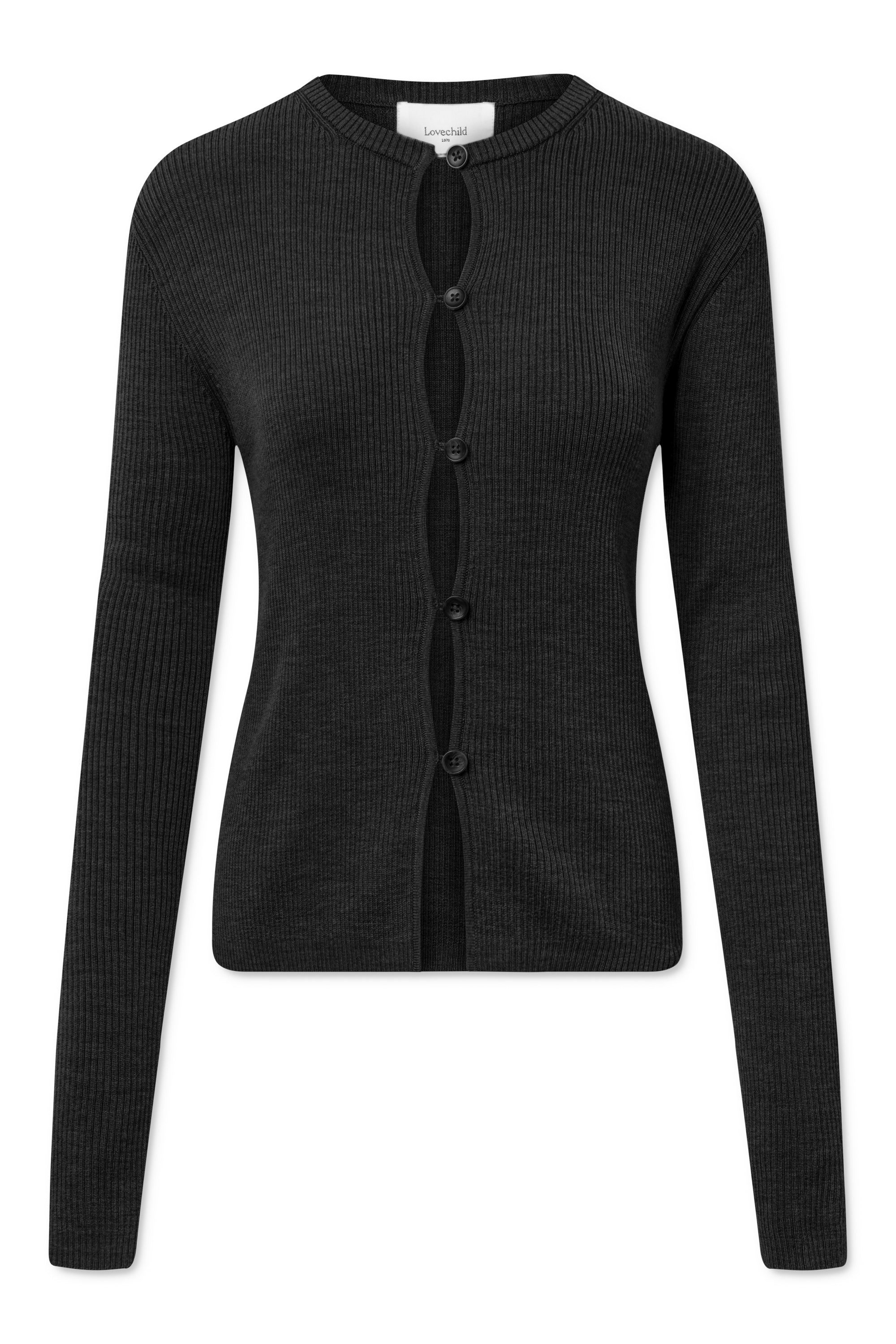 Lovechild 1979 Cari Cardigan Knitwear 057 Dark Grey