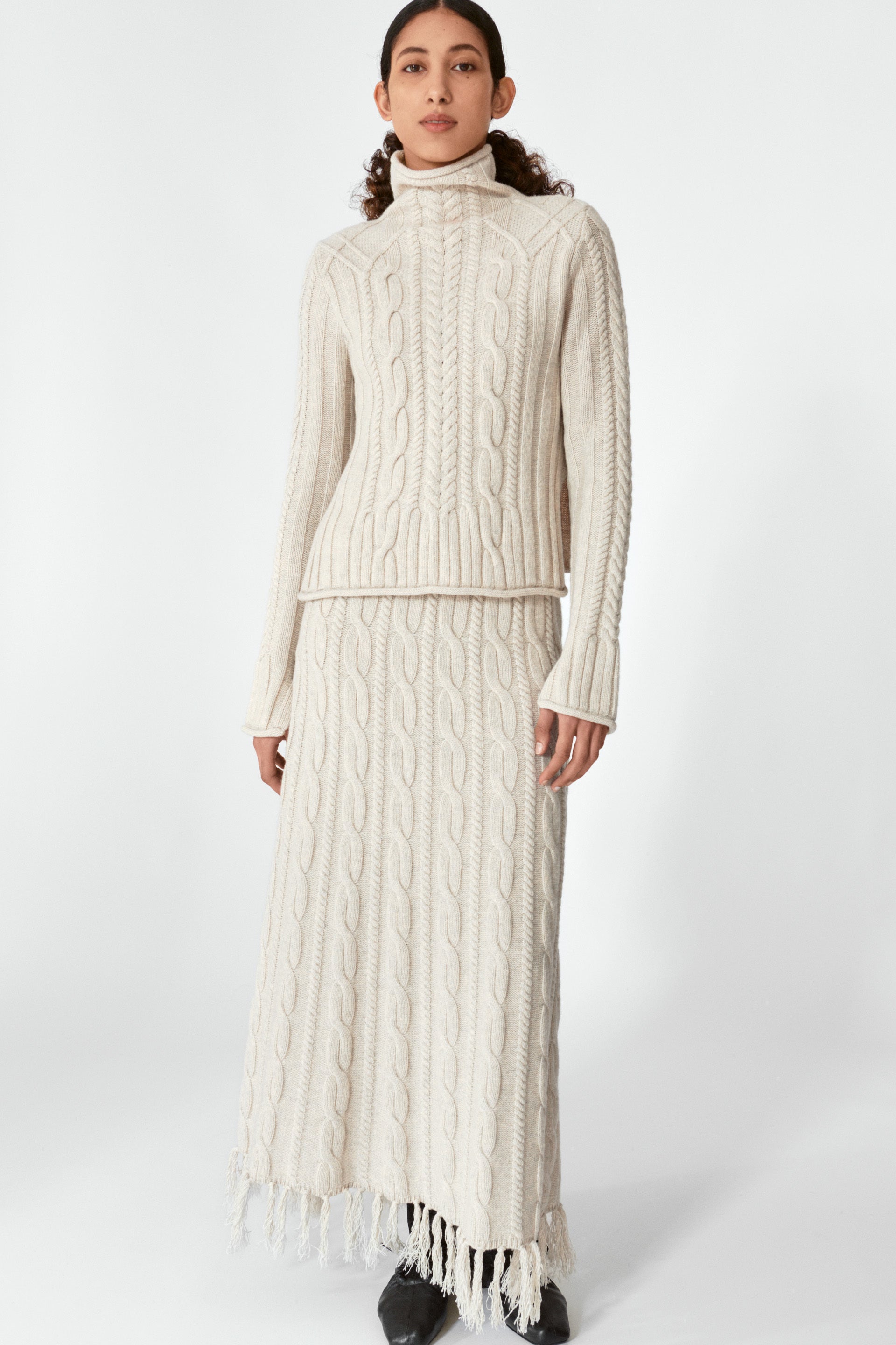 Lovechild 1979 Della Turtleneck Knitwear 022 Oatmeal