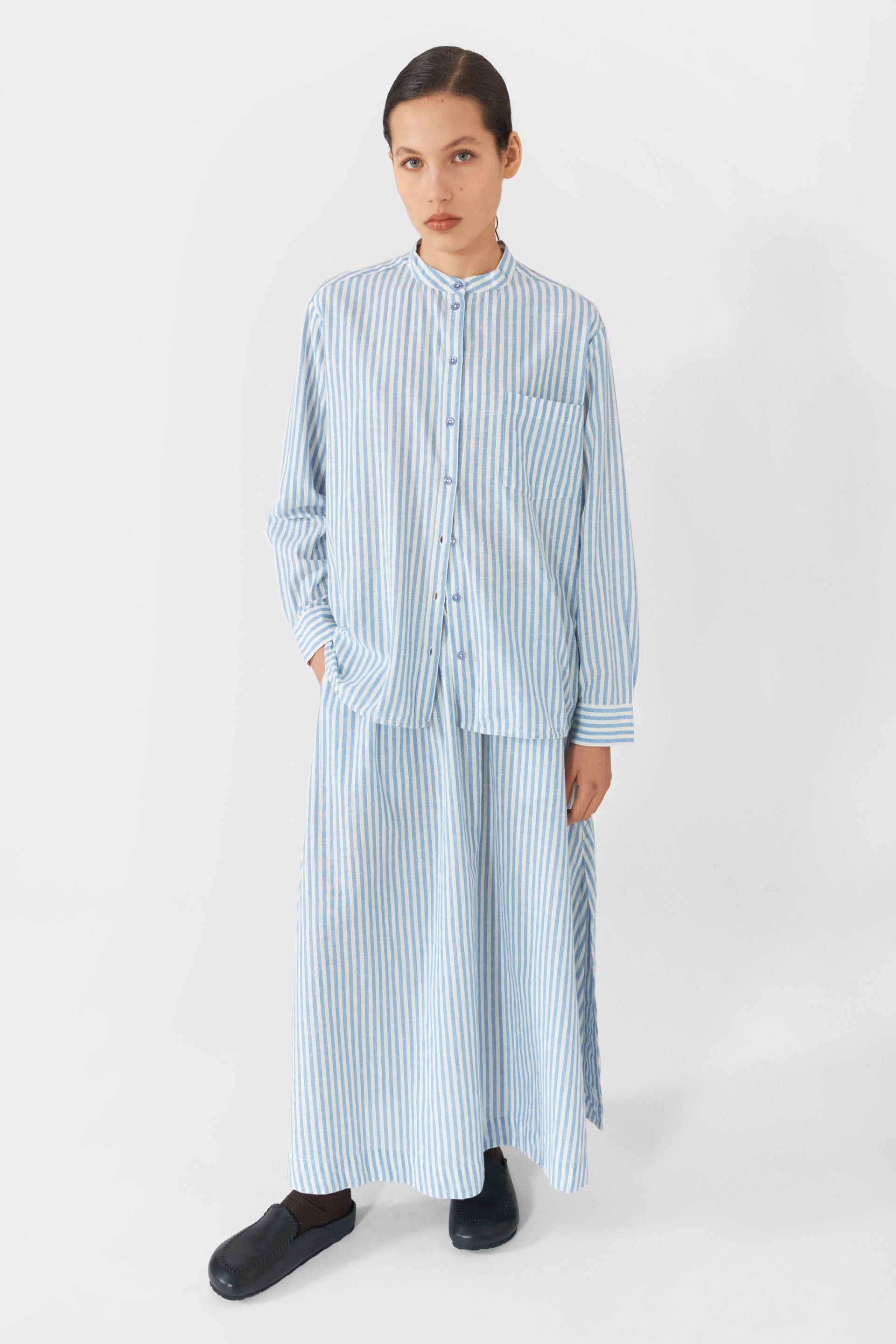 Lovechild 1979 Edgar Shirt SHIRTS 452 Sky Blue Stripe