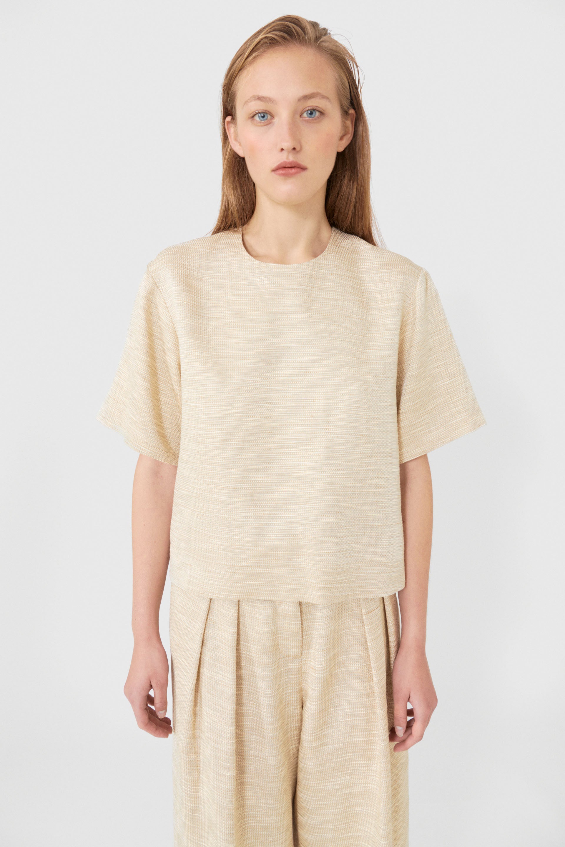 Lovechild 1979 Eileen Pants Pants 158 Beige Weave