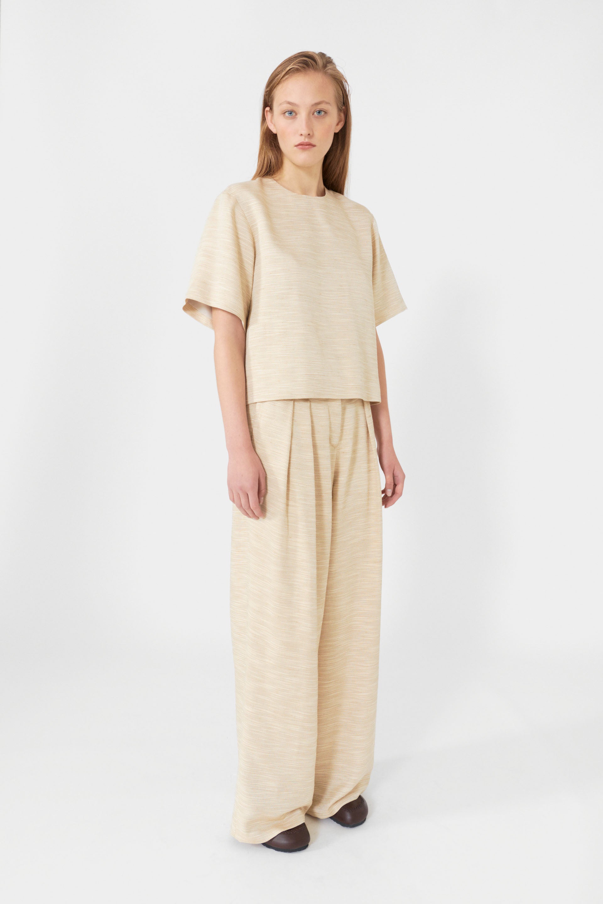 Lovechild 1979 Eileen Pants Pants 158 Beige Weave