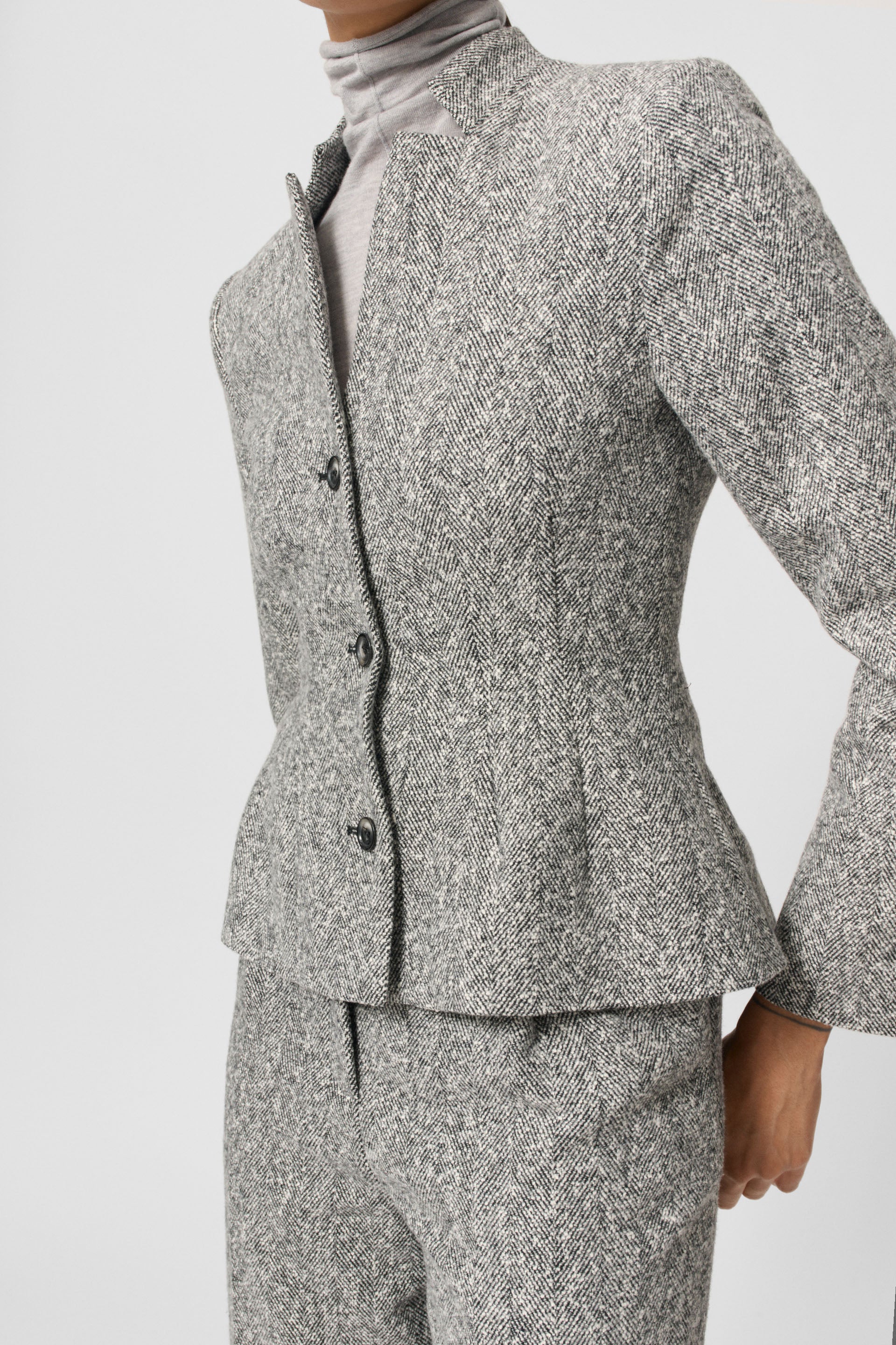 Lovechild 1979 Gabriela Blazer Blazers 906 Black and White Herringbone