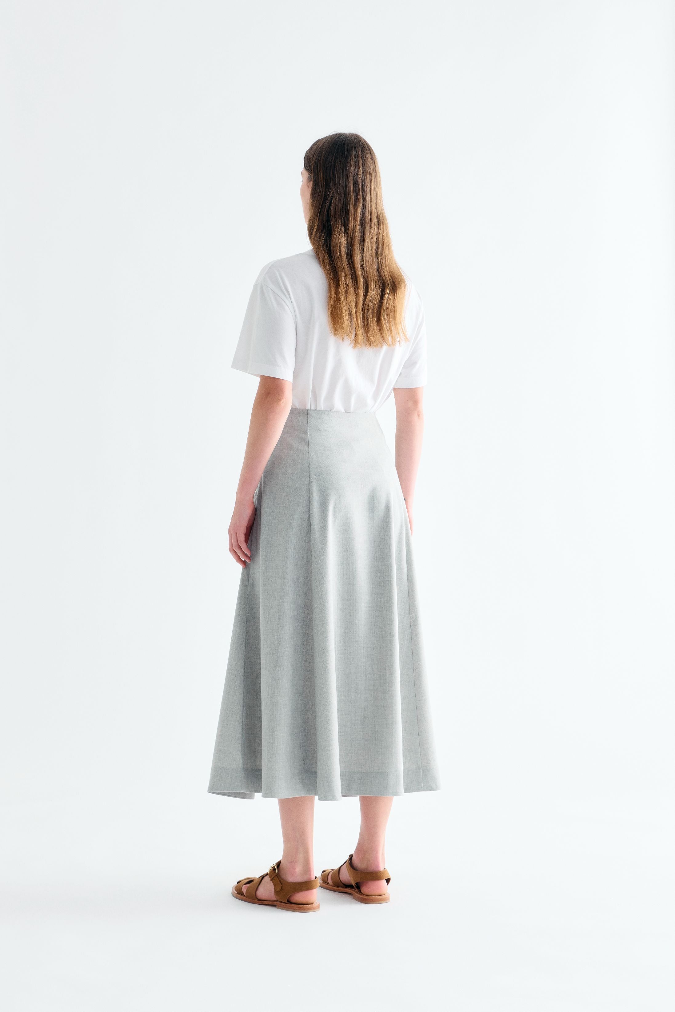 Lovechild 1979 Hallie Skirt Skirt 056 Light Grey Melange
