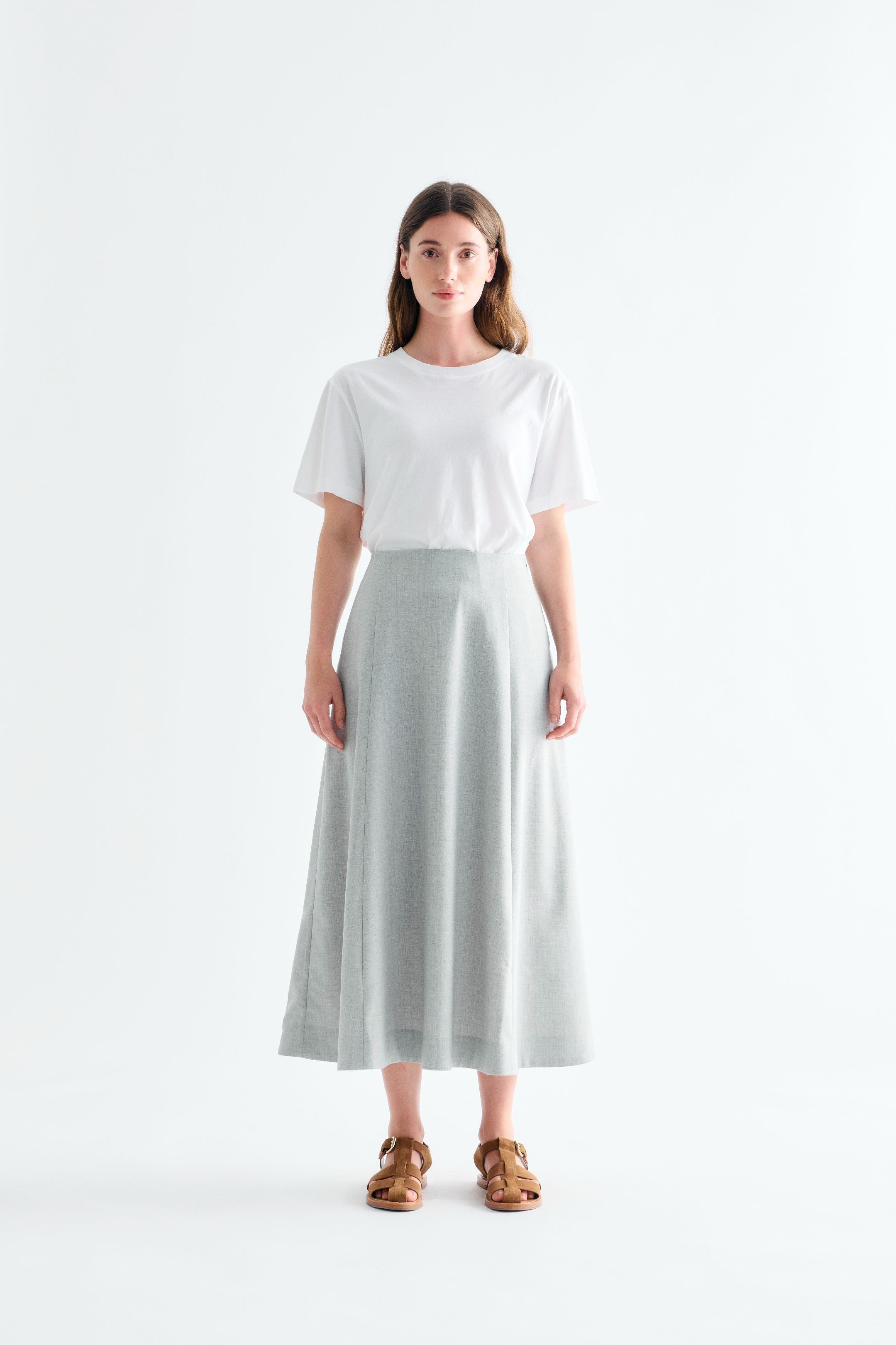 Lovechild 1979 Hallie Skirt Skirt 056 Light Grey Melange