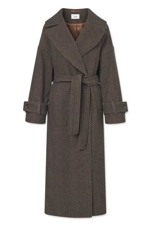 Lovechild 1979 Ibi Coat Outerwear 749 Multi Brown Herringbone