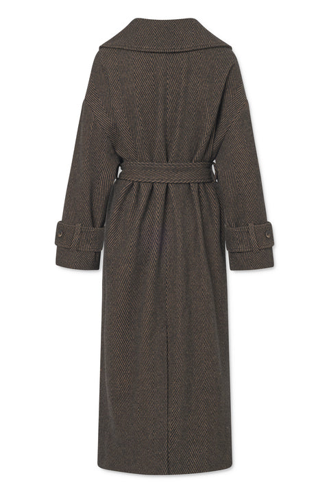 Lovechild 1979 Ibi Coat Outerwear 749 Multi Brown Herringbone