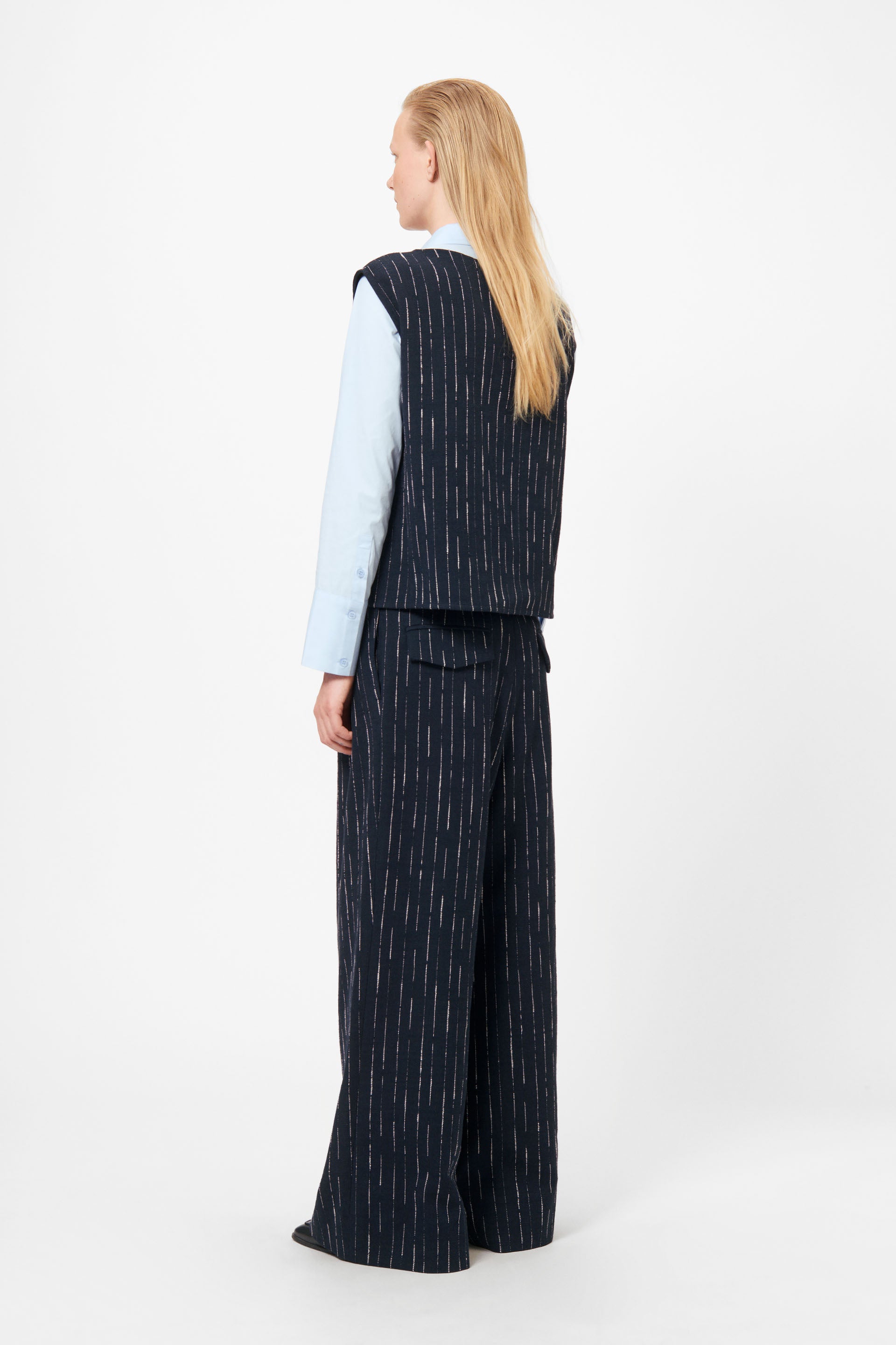 Lovechild 1979 Inez Top BLOUSES 907 White Bouclé Stripe