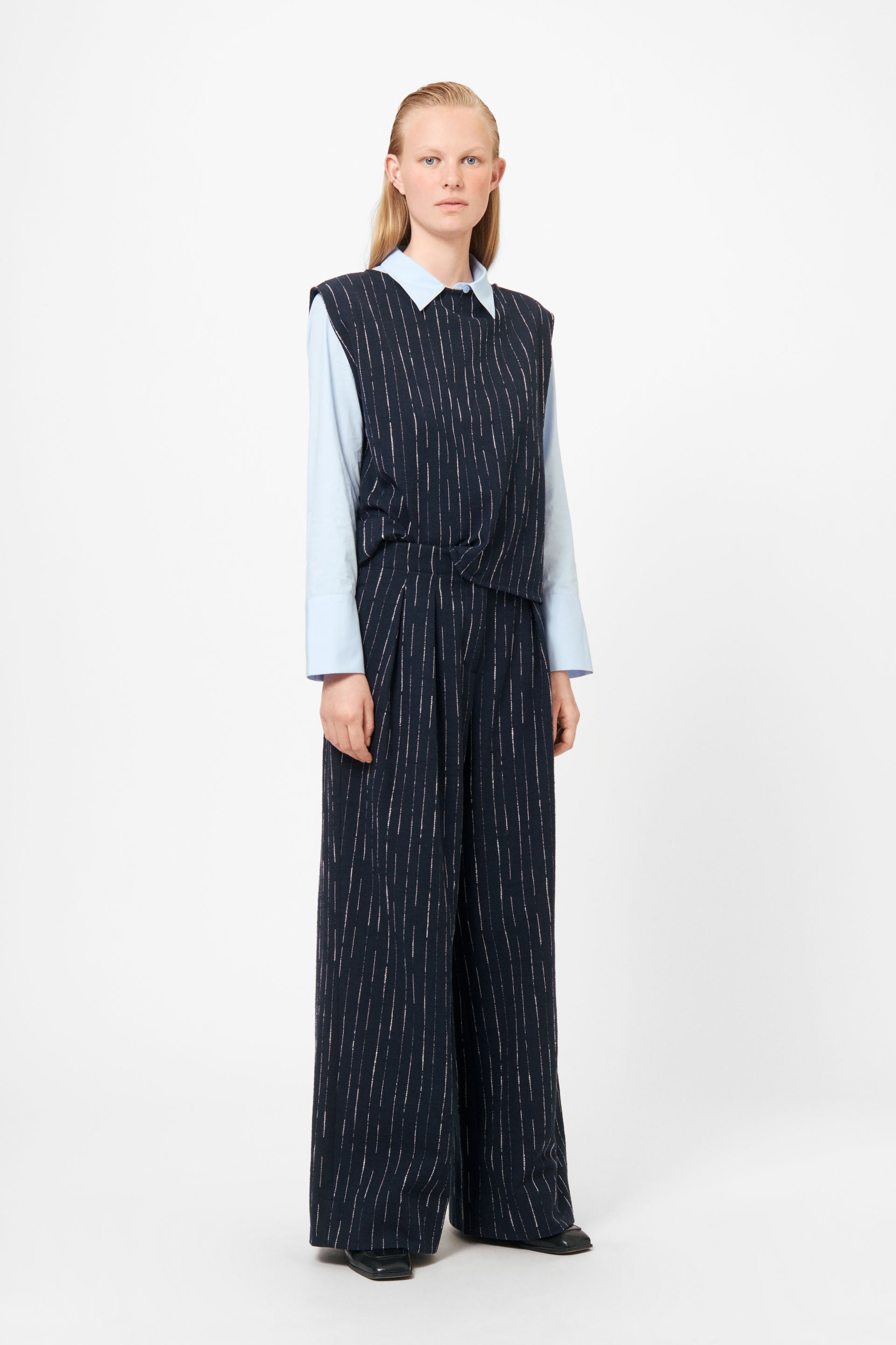 Lovechild 1979 Inez Top BLOUSES 907 White Bouclé Stripe