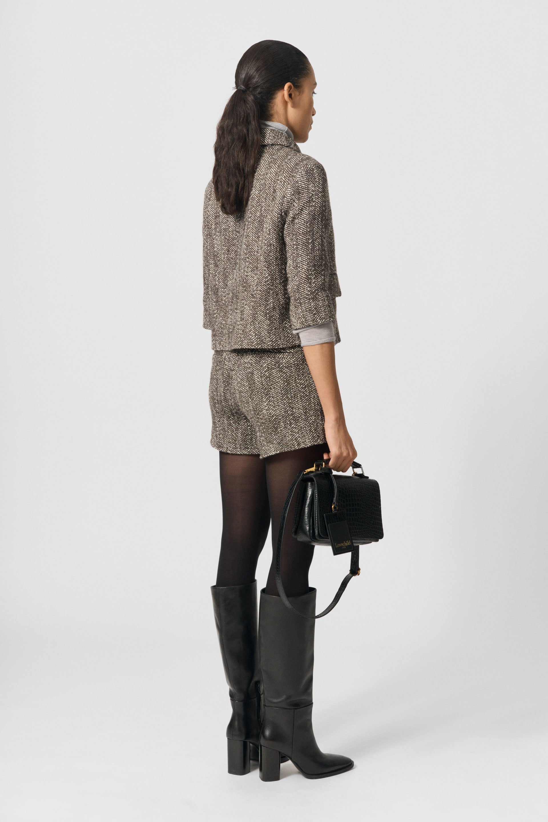 Lovechild 1979 Kimi Shorts Shorts 747 Brown Herringbone