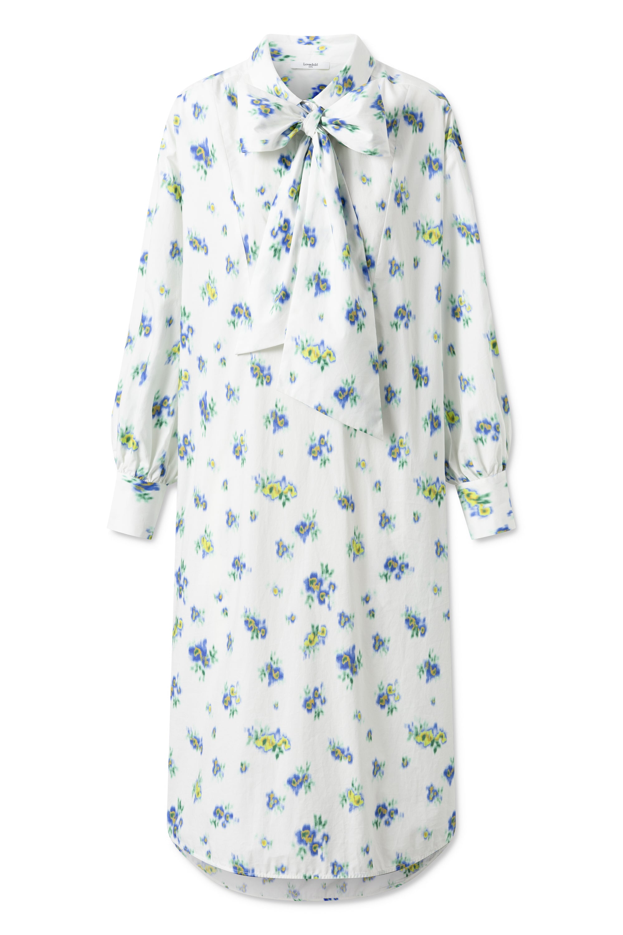 Lovechild 1979 Scarletta Dress - Ikat Fleur Blue DRESSES 478 Ikat Fleur Blue