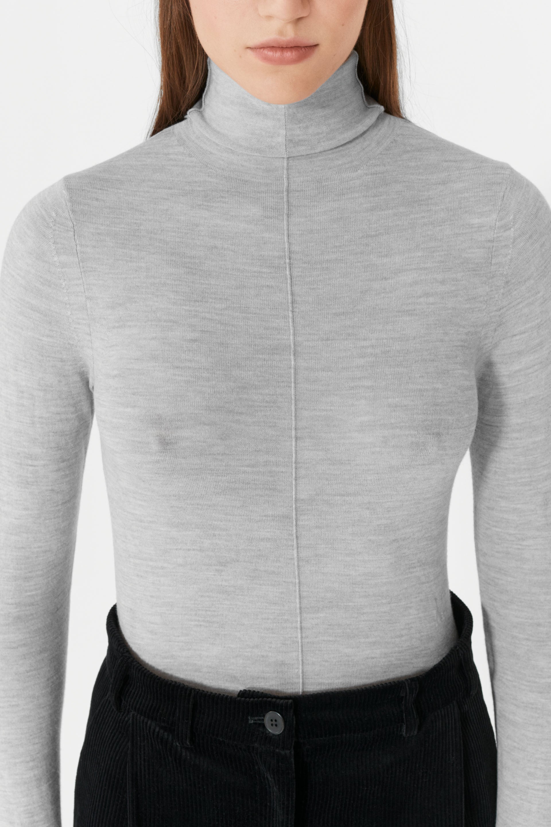Lovechild 1979 Tove Turtleneck Blouses 929 Grey Melange