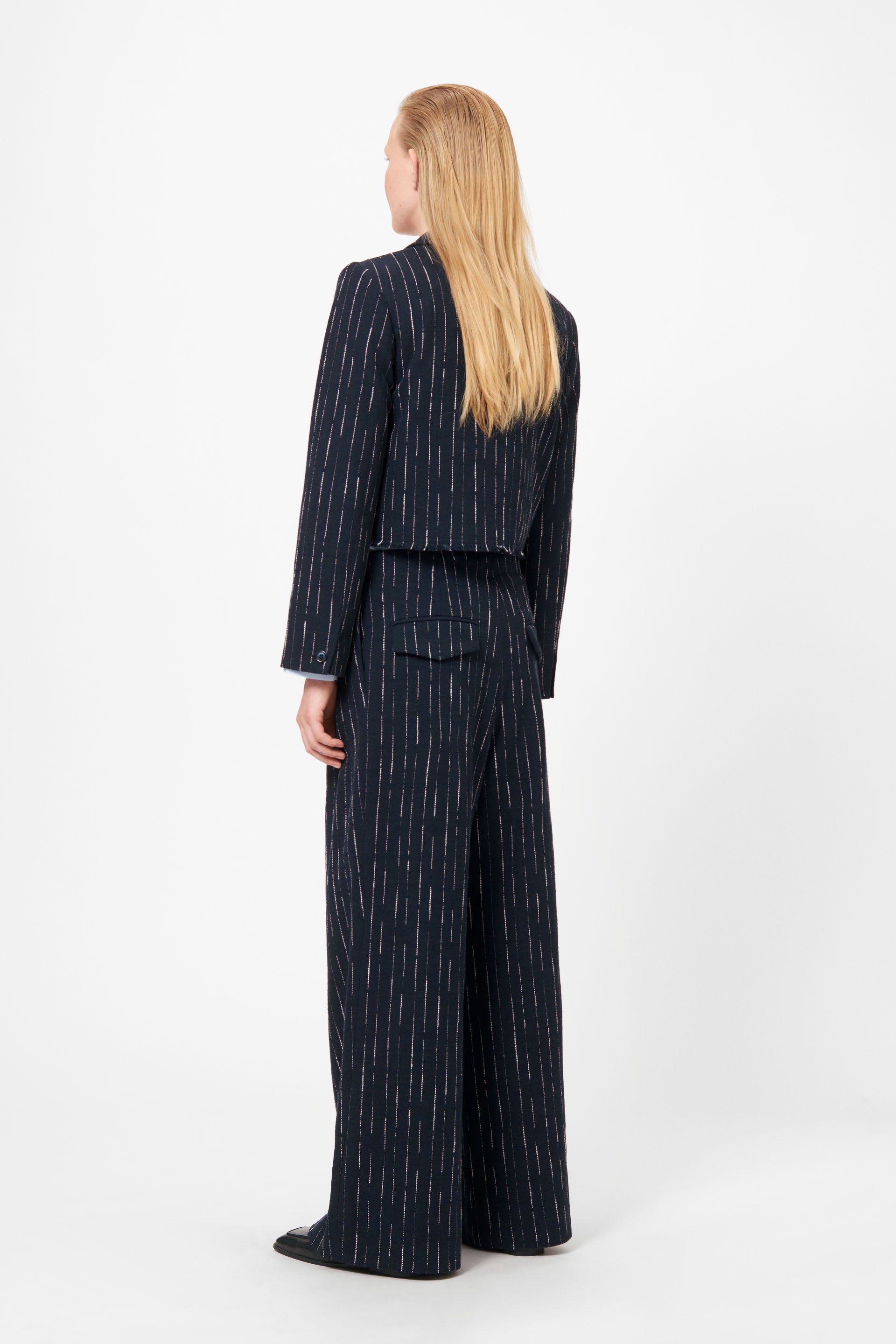 Lovechild 1979 Veronica Jacket Blazers 907 White Bouclé Stripe