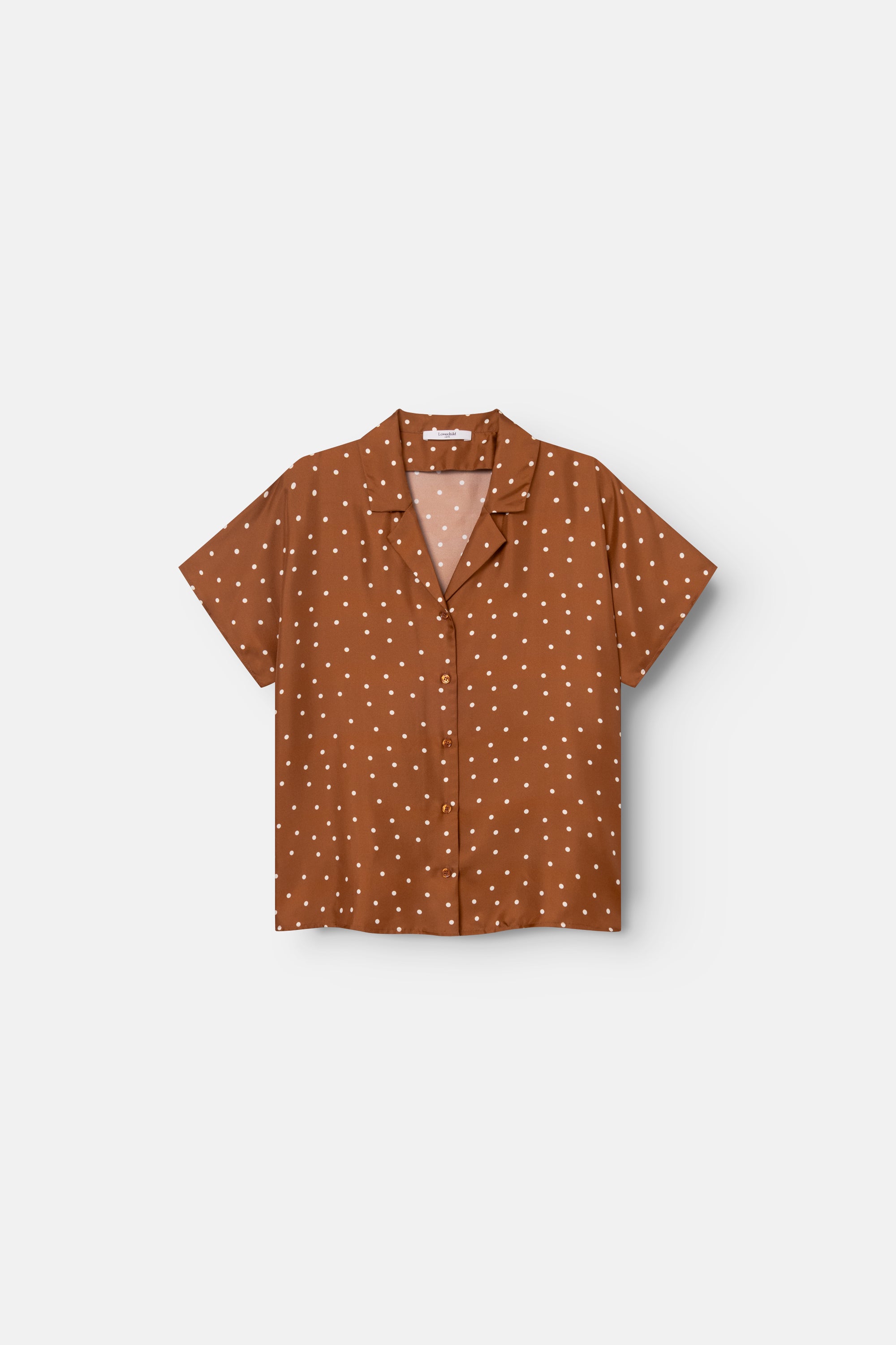 Lovechild 1979 Birna Blouse Blouses 793 Dot Print Caramel
