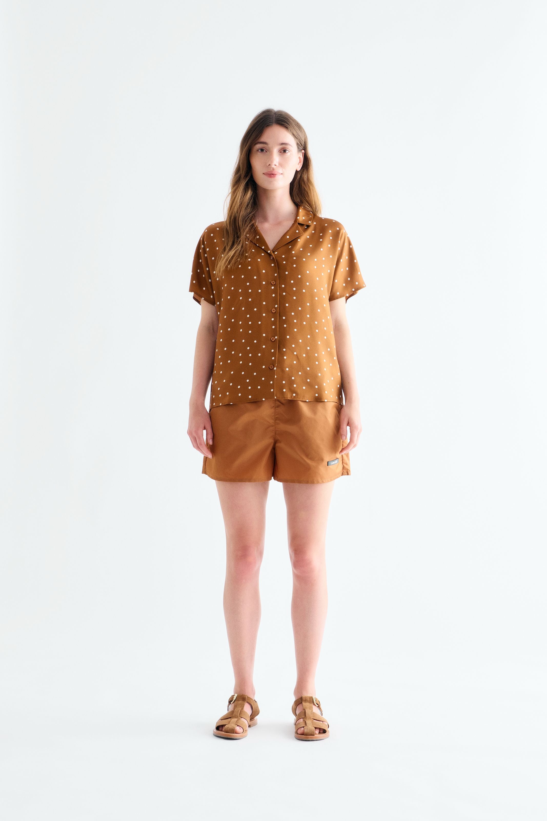 Lovechild 1979 Birna Blouse Blouses 793 Dot Print Caramel