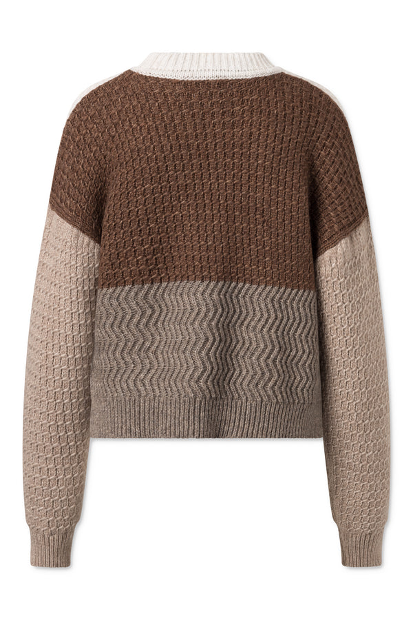 Lovechild 1979 Camma Pullover KNITWEAR 742 Brown Patch