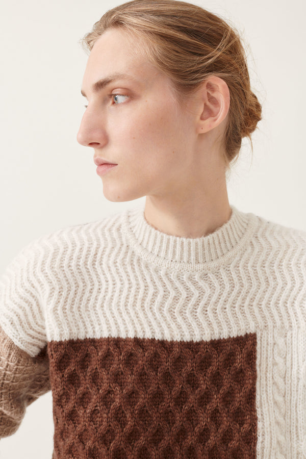 Lovechild 1979 Camma Pullover KNITWEAR 742 BROWN PATCH