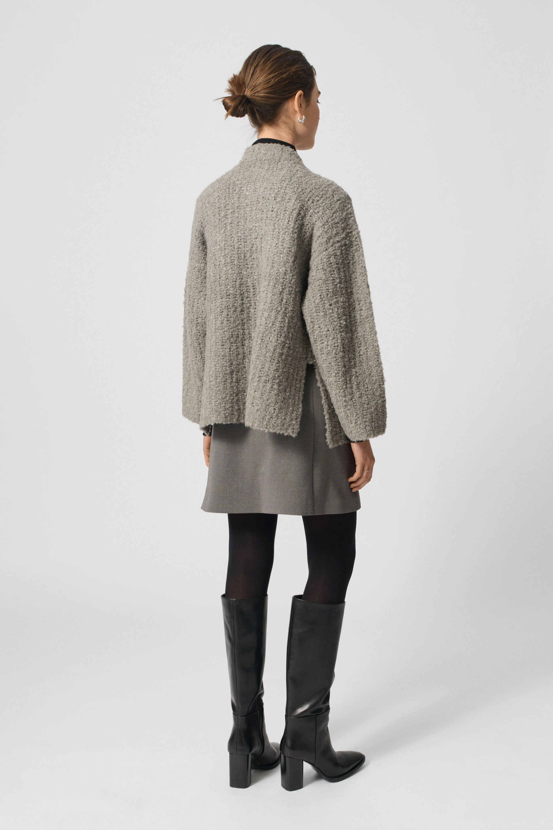 Lovechild 1979 Claine Cardigan Turtlenecks 727 Taupe Grey