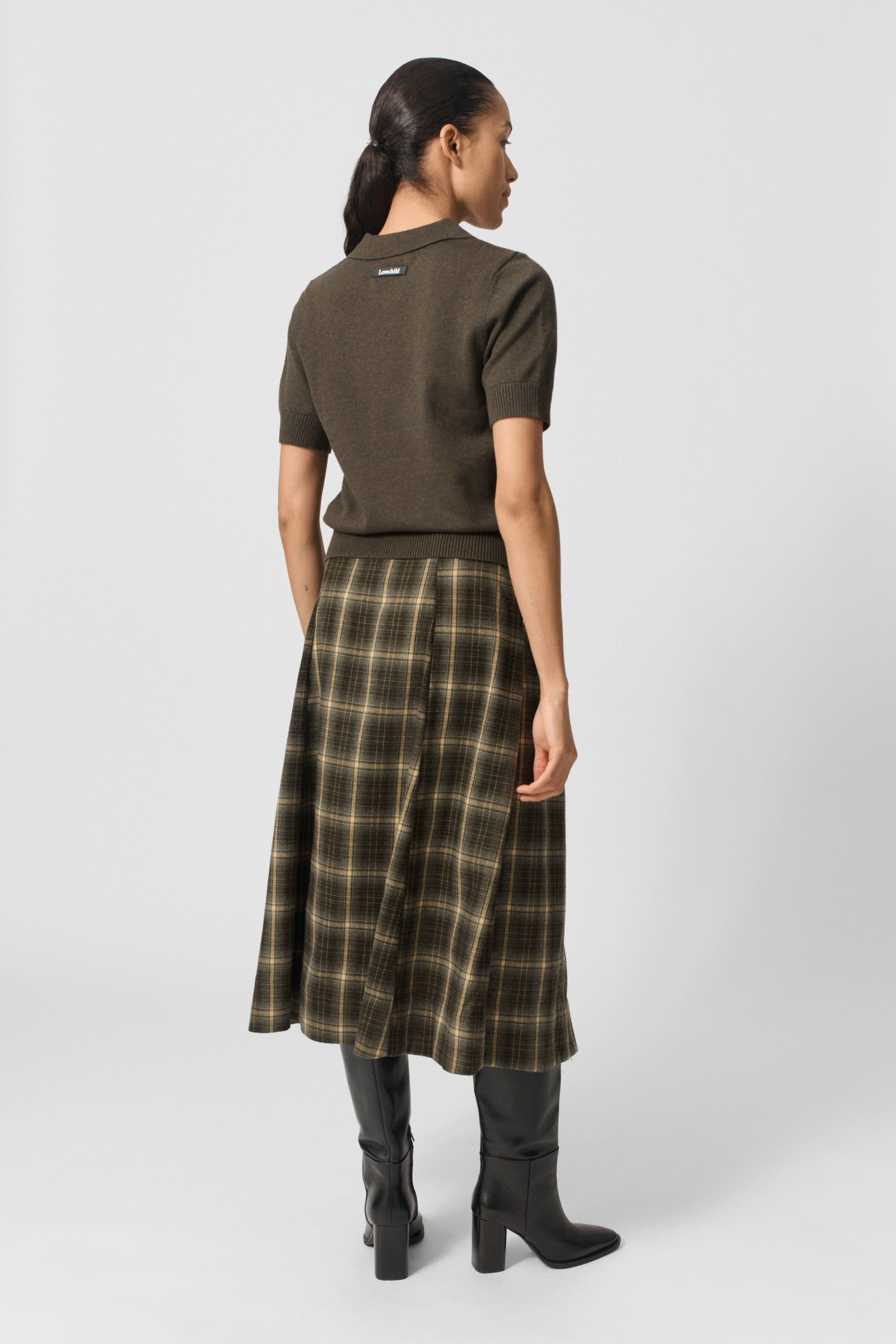 Lovechild 1979 Elaine Skirt Skirts 697 Green Multi Check