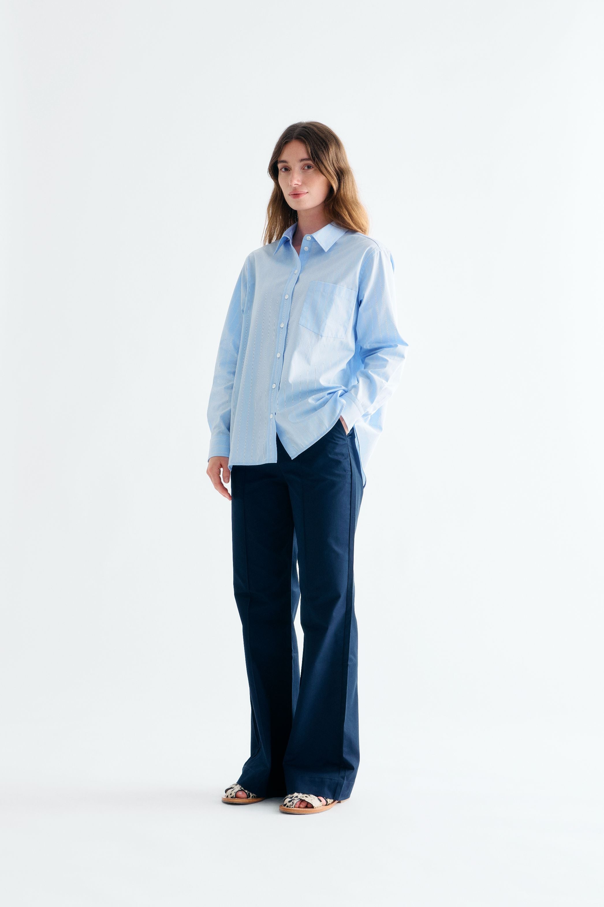 Lovechild 1979 Elotta Shirt Shirt 568 Blue Pinstripe