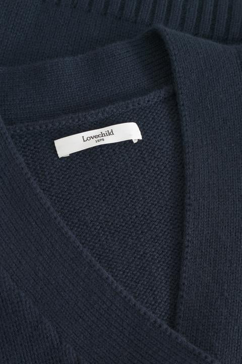 Lovechild 1979 Loui Cardigan Knitwear 499 Navy