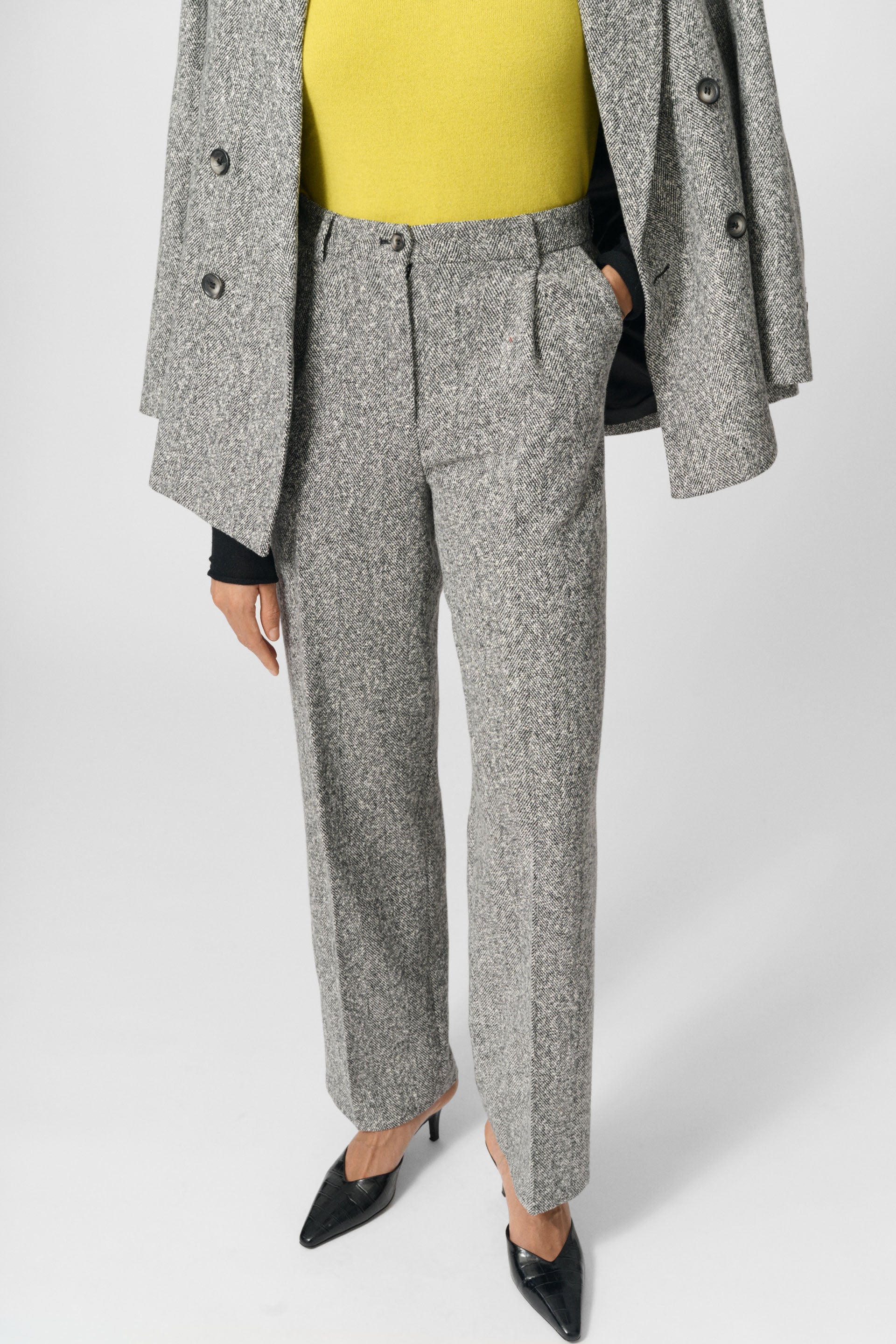 Lovechild 1979 Lucas Pants Pants 906 Black and White Herringbone