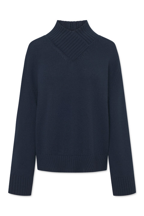 Lovechild 1979 Moa V-Neck Knitwear 499 Navy