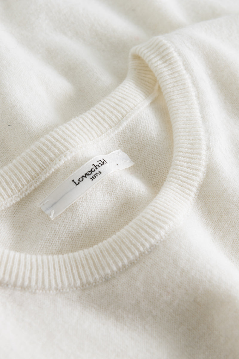 Lovechild 1979 Nolan O-neck - White Asparagus KNITWEAR 014 White Asparagus