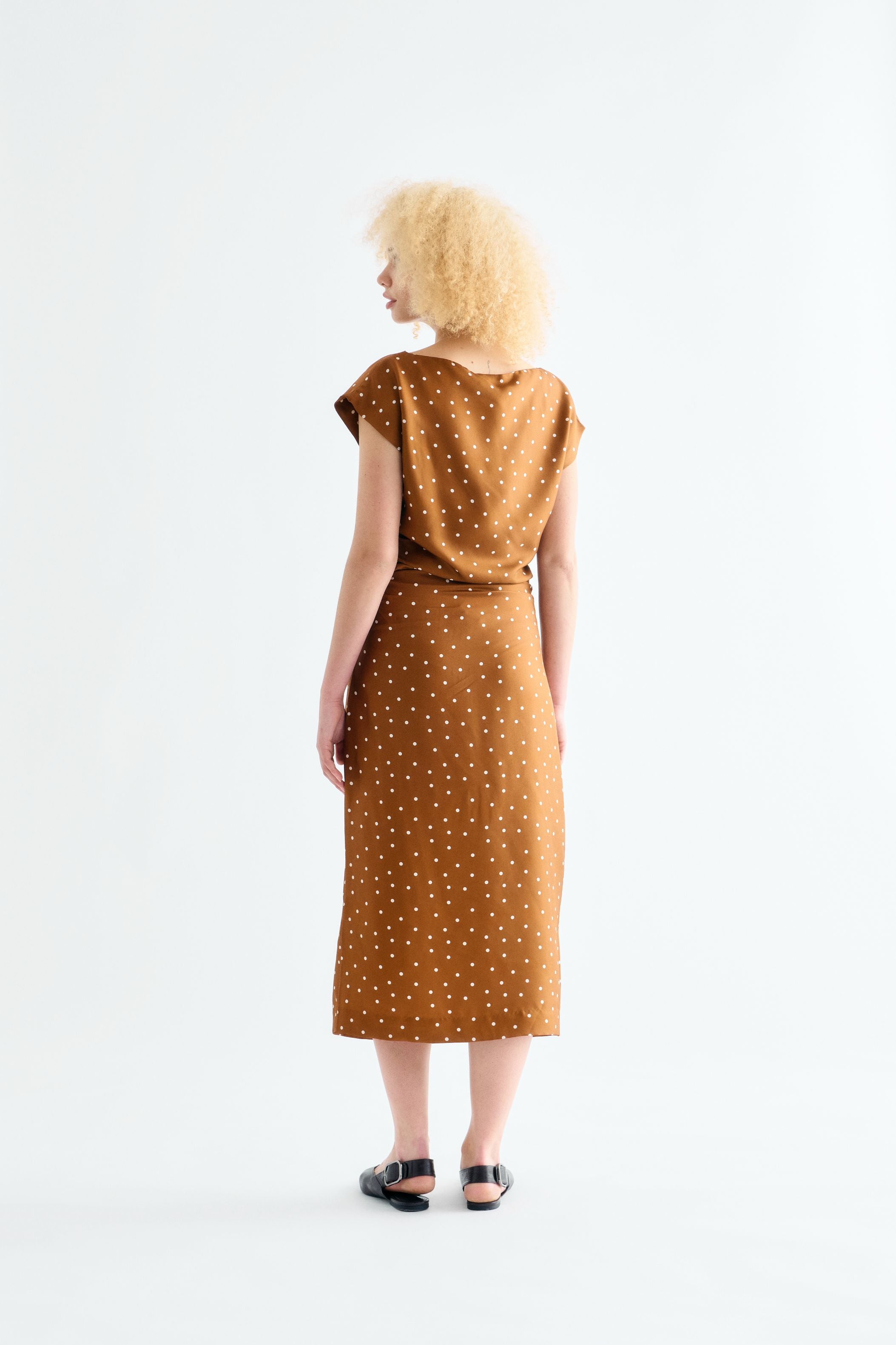 Lovechild 1979 Noor Dress Dresses 793 Dot Print Caramel