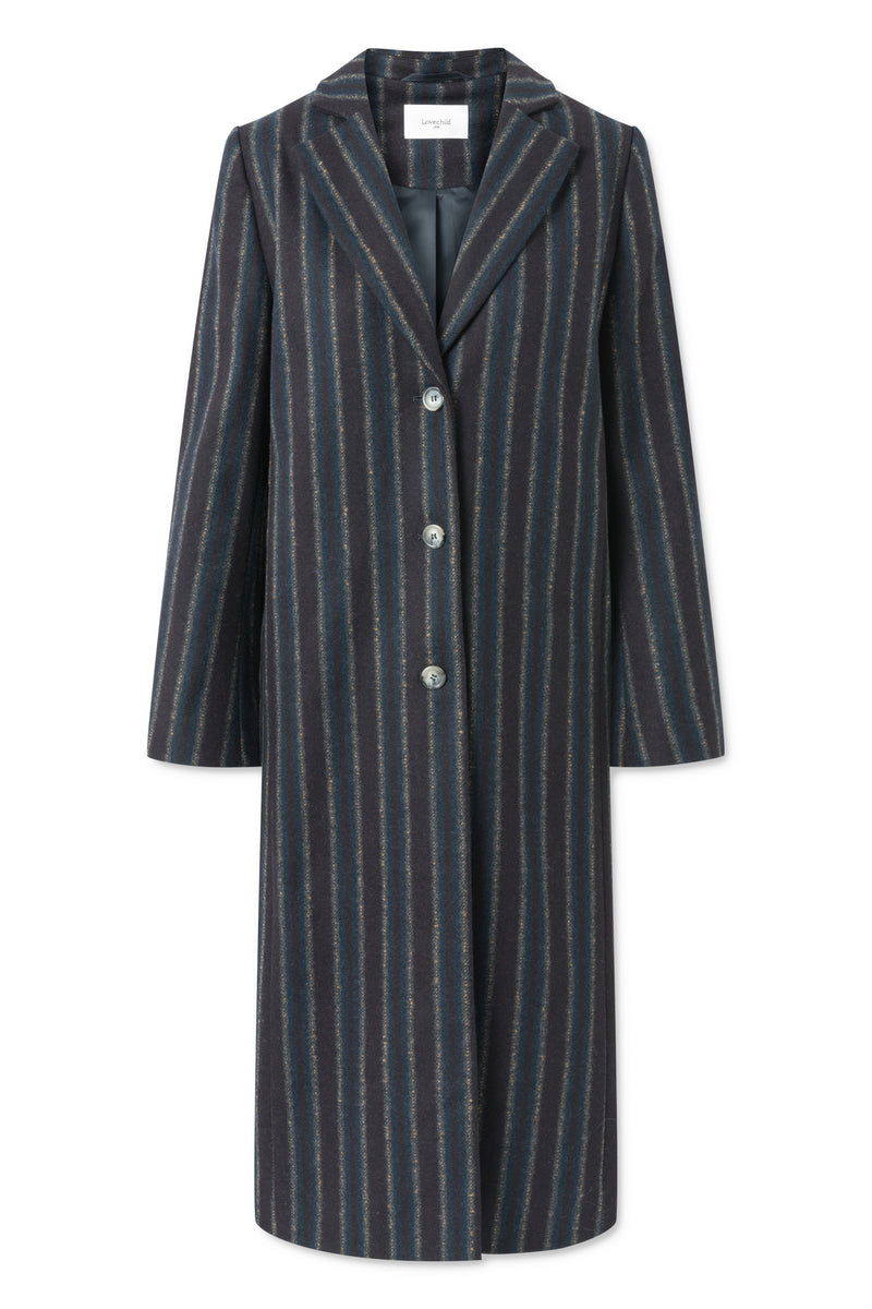 Lovechild 1979 Rebecca Coat - Dark Navy Pin OUTERWEAR Dark Navy Pin