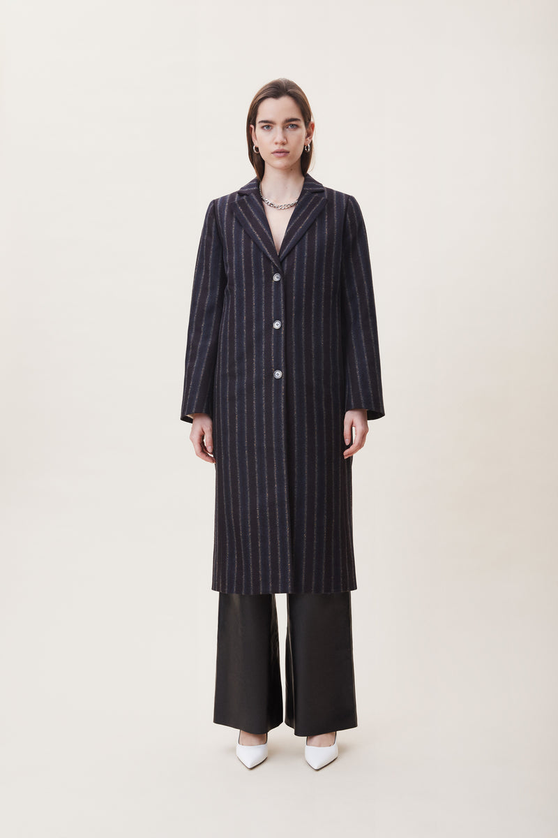 Lovechild 1979 Rebecca Coat - Dark Navy Pin OUTERWEAR Dark Navy Pin