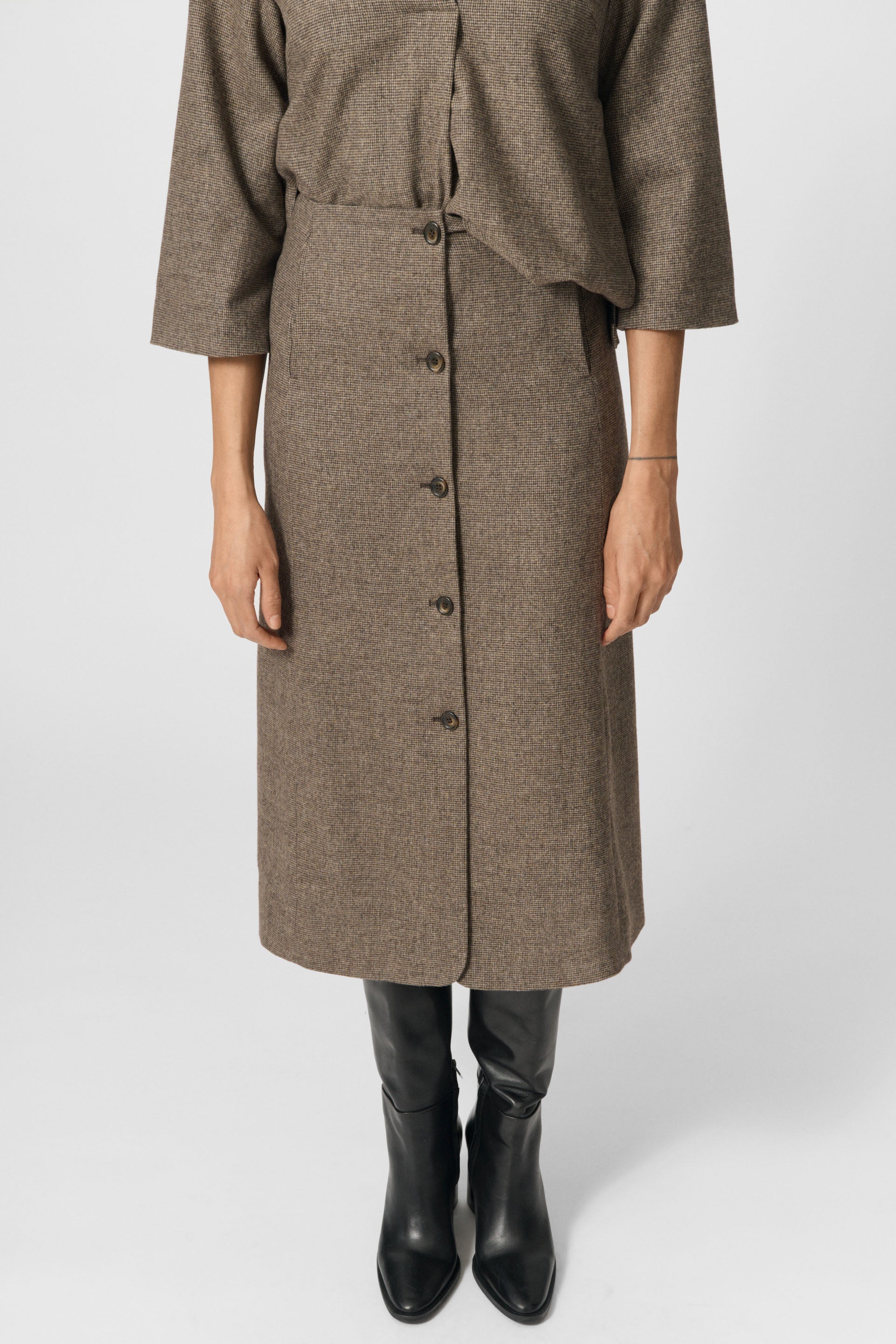 Lovechild 1979 Reyna Skirt Skirts 174 Beige Houndstooth