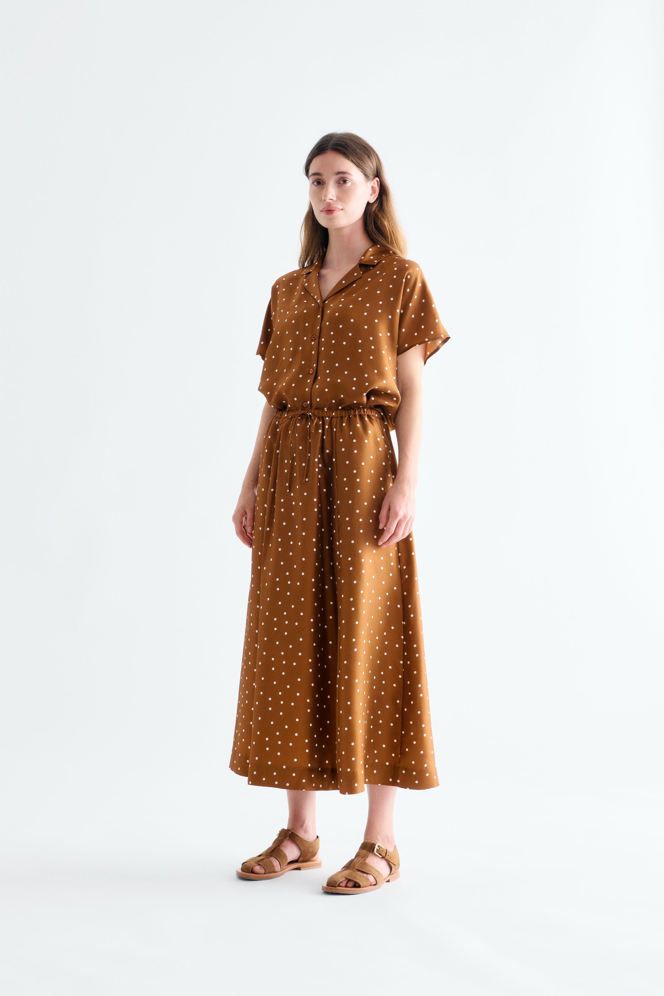 Lovechild 1979 Sallie Skirt Skirt 793 Dot Print Caramel