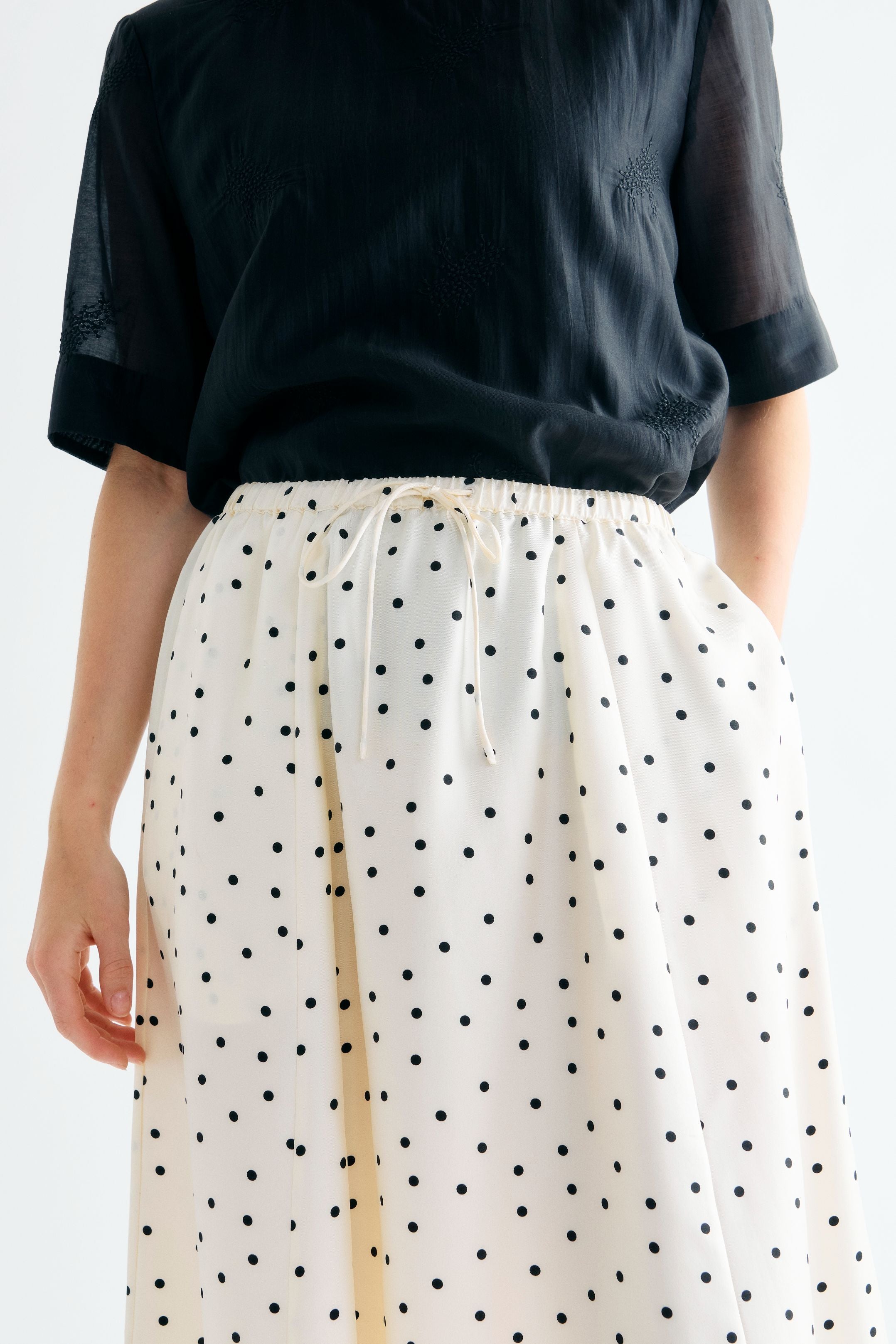 Lovechild 1979 Sallie Skirt Skirt 982 Dot Print Crem