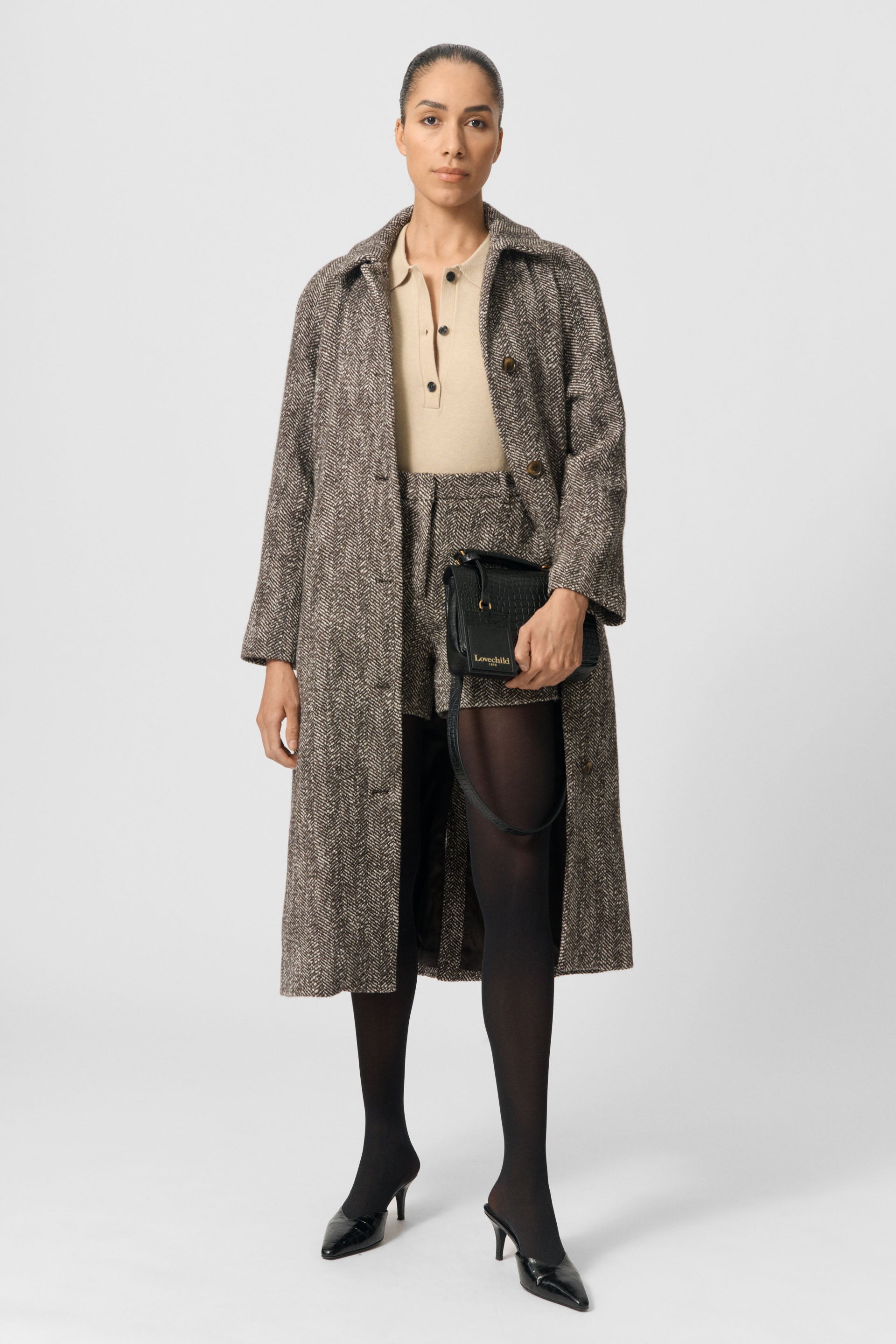 Lovechild 1979 Taylor Coat Coats 747 Brown Herringbone